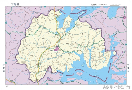 宁波市行政区划地图
