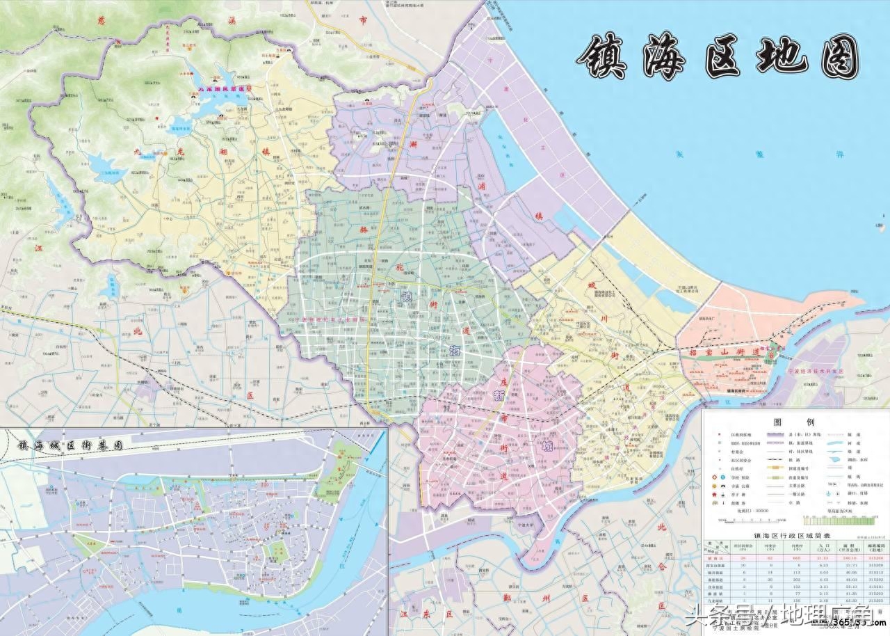 宁波市行政区划地图