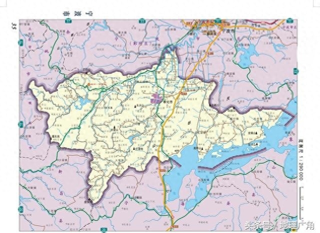 宁波市行政区划地图