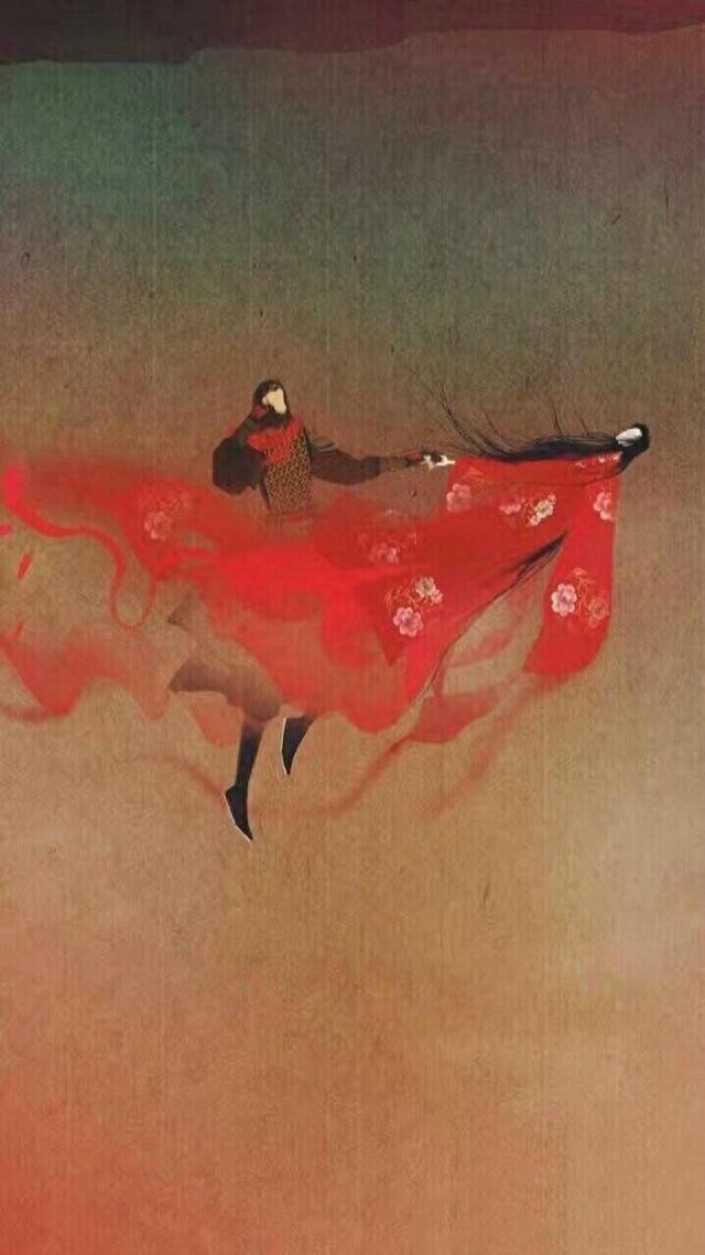 「高清壁纸」大话西游插画，爱就要大声说出来，幸福就是在一起！