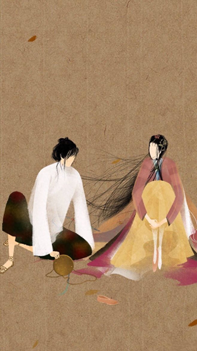 「高清壁纸」大话西游插画，爱就要大声说出来，幸福就是在一起！