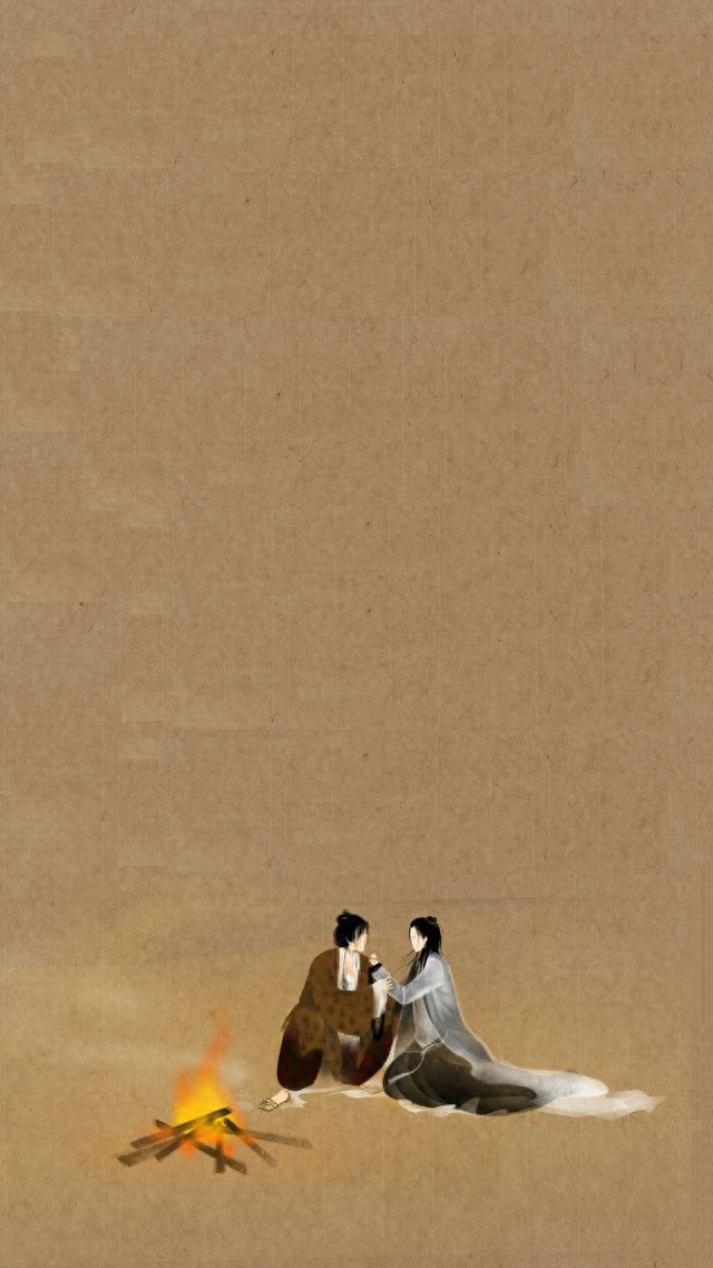 「高清壁纸」大话西游插画，爱就要大声说出来，幸福就是在一起！