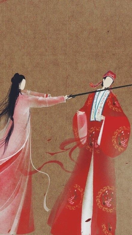 「高清壁纸」大话西游插画，爱就要大声说出来，幸福就是在一起！