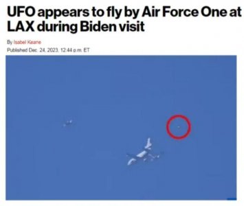 ​拜登专机附近拍到 UFO！