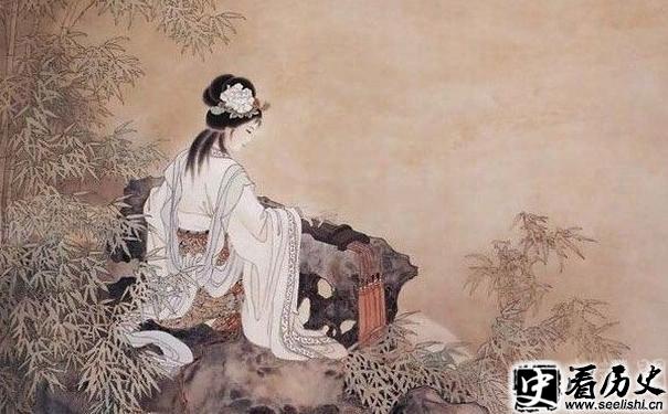 李清照《落日熔金》词意画