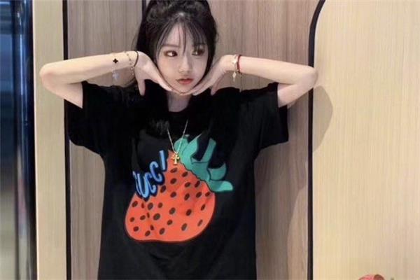 gucci草莓t恤价格 gucci草莓短袖多少钱