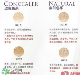 HERA赫拉气垫bb霜c21和c23的区别_c21和n23的区别