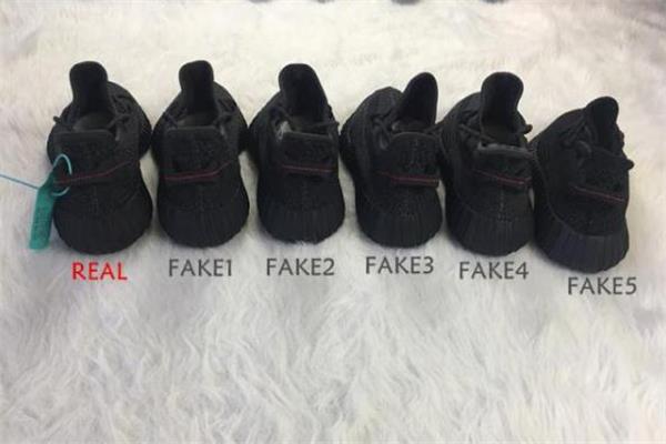 yeezy350黑色满天星真假对比 椰子黑色满天星真假辨别