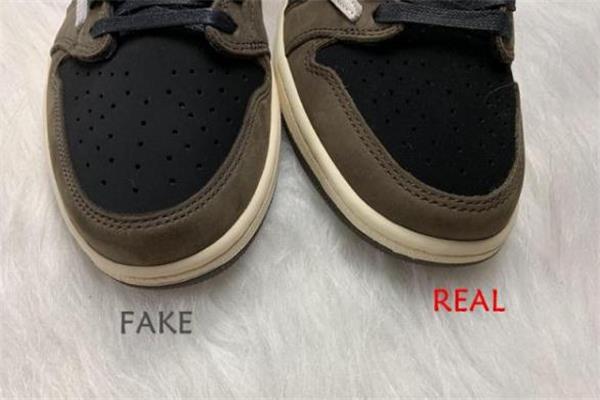 aj1倒钩低帮真假对比-aj1 travis scott倒钩低帮真假鉴定