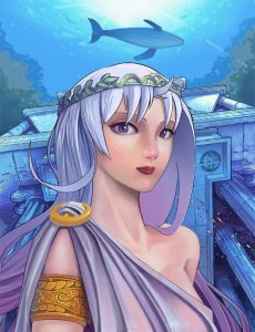 ​游戏女角色原画作品