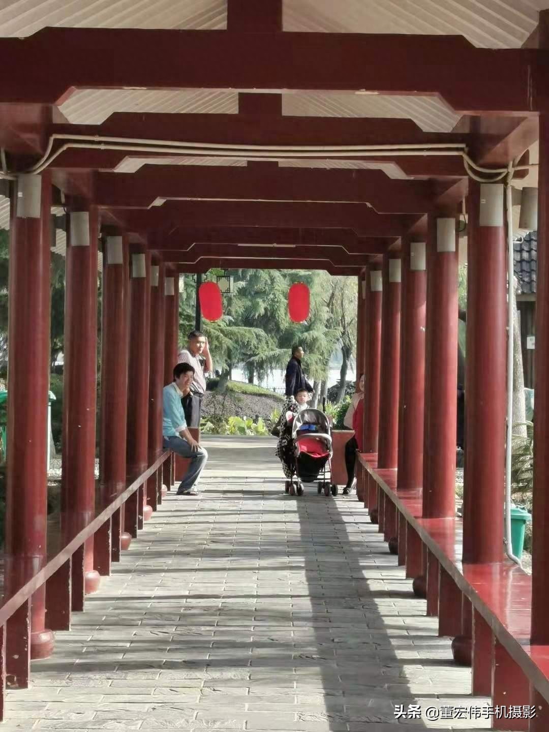 风景优美，水天一色，休闲散步好去处，武汉金银湖公园