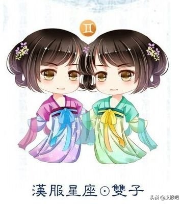 这次给大家分享一波Q版十二星座的汉服图片