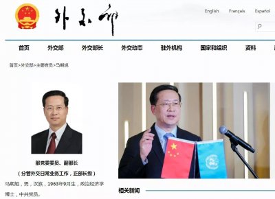 ​这位外交部官员，明确为正部长级