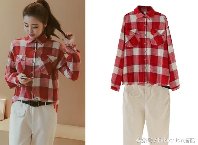 格子衬衫怎么搭配中长款(格子衬衫的9种搭配)(3)