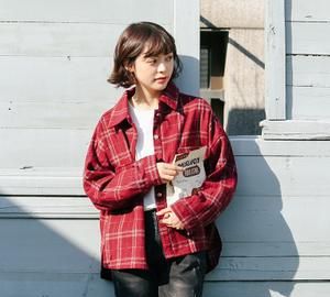 红色格子衫搭配:红色格子衫应该怎么搭配