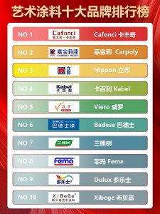 ​十大品牌艺术涂料排行榜发布！