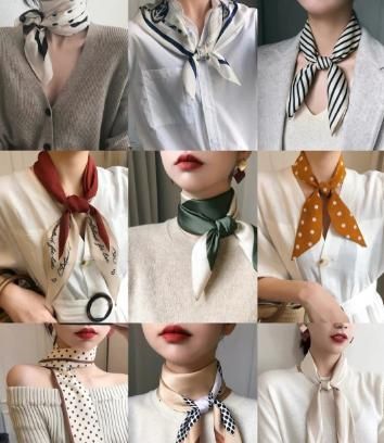 丝巾的搭配,又到春季丝巾的季节,你的丝巾怎么搭配,你的丝巾怎么系啊?图2