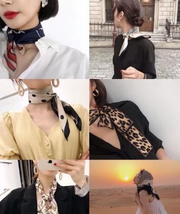 丝巾的搭配,又到春季丝巾的季节,你的丝巾怎么搭配,你的丝巾怎么系啊?图4