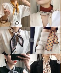 ​丝巾的搭配，又到春季丝巾的季节，你的丝巾怎么搭配，你的丝巾怎么系啊？