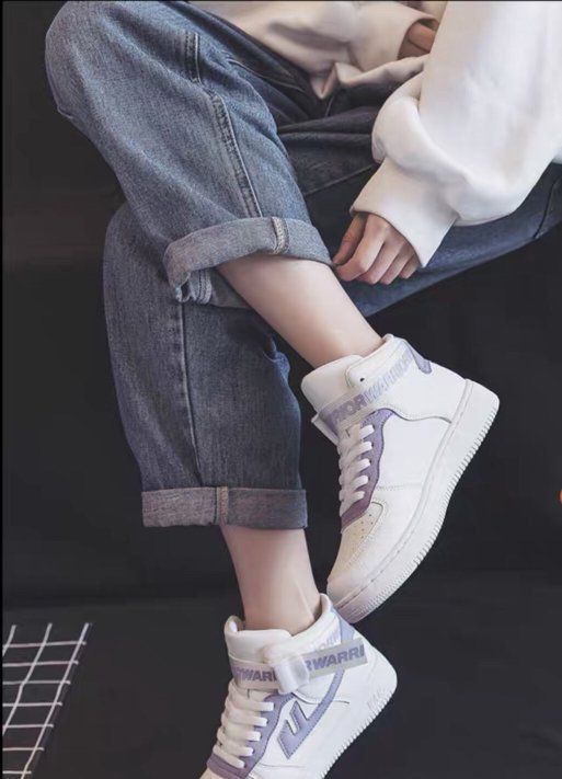 高帮鞋搭配什么裤子女生,高帮帆布鞋配什么裤子女图片图8