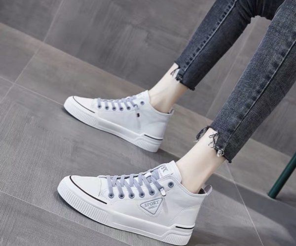 高帮鞋搭配什么裤子女生,高帮帆布鞋配什么裤子女图片图7