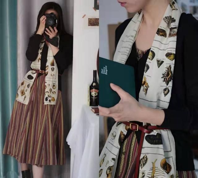 如何搭配丝巾,如何搭配丝巾?图32