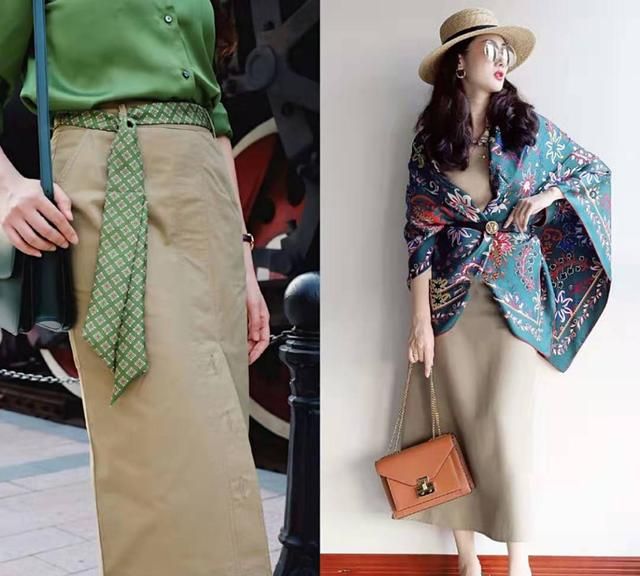 如何搭配丝巾,如何搭配丝巾?图33