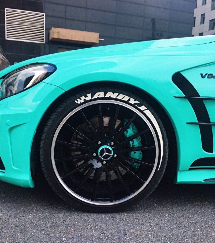 蓝色外观，个性十足，奔驰C200改装案例