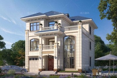 ​7套带车库三层别墅，车库露台全都有，2024年建房不愁了！